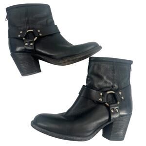 Frye Tabitha Harness Short boots harness black sz 7.5